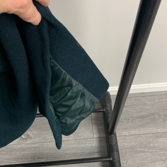 Vintage Sandro 100% Wool Trench Coat Size 16 - Picture 7 of 8